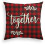 Red Plaid Linen Pillowcase 60x60 cm 1