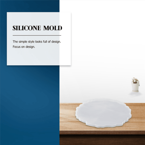 Krystall epoxy silikonform rund borddekorasjon 1