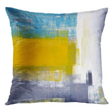 Nordic blue grey linen pillowcase 40x40 cm