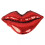 Sequin Lips Pillow Stuffed Decorative Cushion 1pc 1