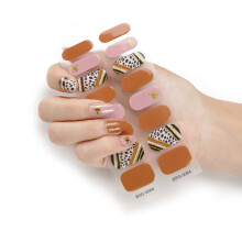 Gel Nail Stickers Semi-Cured Full Wrap 16 Pcs