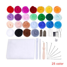 Felt Yarn Roving Set 25 Colors Needle Felting Kit