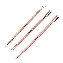 Rose Gold Nail Cuticle Pusher Stainless Steel 3pcs