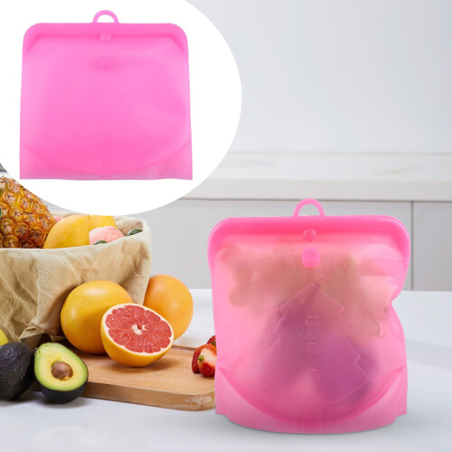 VISALY Reusable Silicone Food Storage Bag 1PC