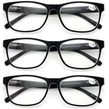 Reading Glasses Matte Translucent Lightweight 3 Pairs