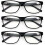 Reading Glasses Matte Translucent Lightweight 3 Pairs 1