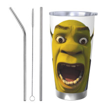 Shrek Tumbler Stainless Steel 20 oz Vacuum Insulated Travel