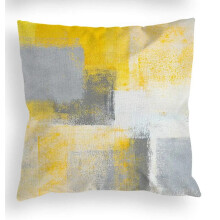 Nordic blue grey linen pillowcase 40x40 cm