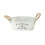Rustic White Bucket Flower Pot with Twine Handles 1 pc 1