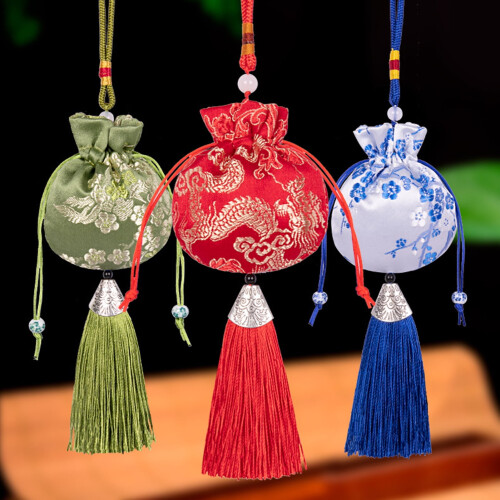 Fragrant Embroidery Sachet Hanging Decor for Car