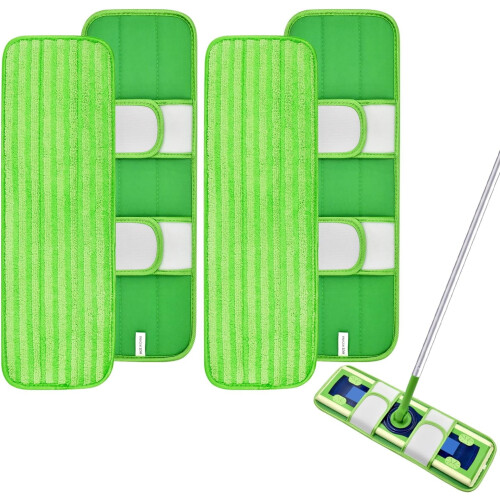 Microfiber Dust Mop Pads Reusable 2 or 4 Pcs