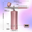 Kit aérographe avec compresseur sans fil rechargeable rose 3