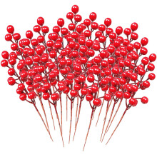 Red Berry Picks Artificial Christmas Decor 10 Pack