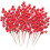 Red Berry Picks Artificial Christmas Decor 10 Pack 1