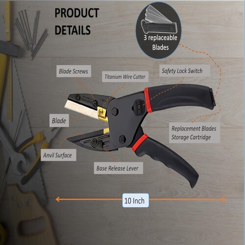 Industrial Scissors with Locking Mechanism 6-in-1