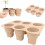 Silicone Microgreens Growing Tray Beige 6 Cells 1