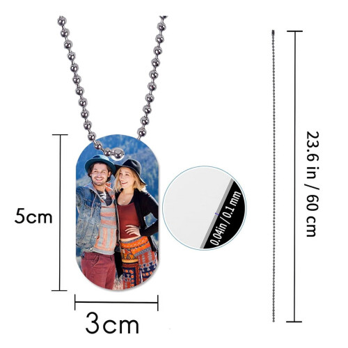 Aluminum Dog Tags Sublimation Blank 45 pcs 2