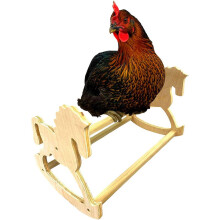 Chicken Roosting Bar Wooden Perch Swing Ladder