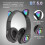 Ακουστικά Linyer για παιδιά με αυτιά γάτας Bluetooth 5.0, μαύρο 7