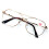 Metal Aviator Reading Glasses Spring Hinge +6.00 1
