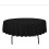Round Black Polyester Tablecloth 70 Inch Diameter 1