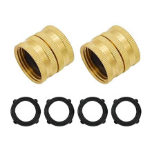 Brass Hose Repair Fitting Female to Female 3/4 inch