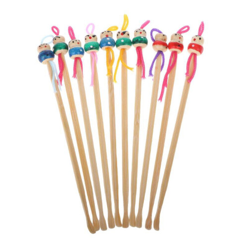 Bamboo Ear Cleaner Spoon 10 pcs