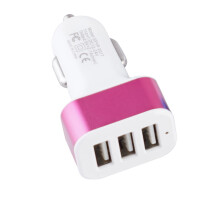 WIQUOKETT USB car charger aluminum 3-port 2.1A