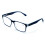 Men's rectangular reading glasses with spring hinge 1