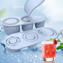 XOAIHY Large Ice Tray with Lid for 20-40 oz Tumblers, 3