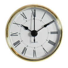 Quartz Clock Movement 70mm with Roman and Arabic Numerals