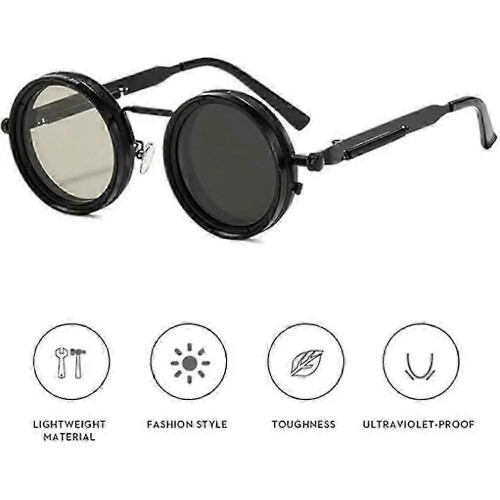 Visionguard NF Sunglasses,Visionguard ND Filter Sun Glasses,Punk Cross-mirror 1