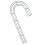 Wire Wreath Frame Candy Cane Shape Outdoor Use 1