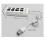 2.0 USB Hub4 Φορτιστής κινητού τηλεφώνου, διανομέας δικτύου υπολογιστών, 2