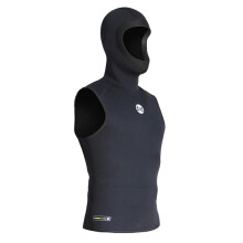 WINDLAND neoprene diving wetsuit top with hood sleeveless