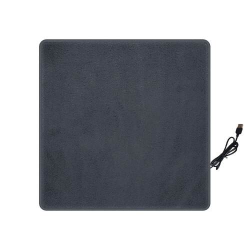 TRIEIY Heated Seat Cushion Grey Square 1 pc