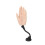 Silicone Nail Art Training Hand Model 18cm Bendable Joints with Suction Cup 5