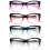 Women's Oversized Translucent Cateye Reading Glasses +1.25 1
