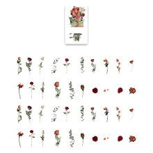 Flower Stickers Paper 40 Pieces