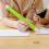 Wooden Pencil Drawing Writing Tool Green 2 pcs 6