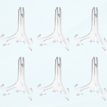 Clear Plastic Easel Stand for Pictures 8 Inch 6 Pack