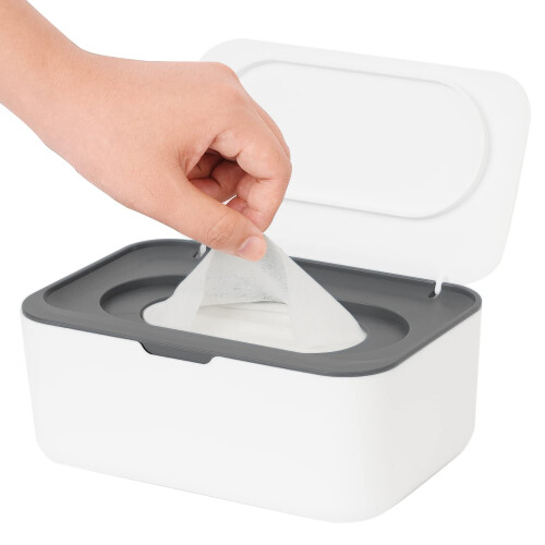 Baby Wipes Dispenser Refillable Grey