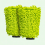 Chenille Microfiber Wash Mitt Green Scratch-Resistant 2-Pack 1