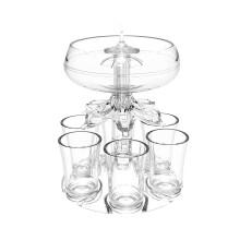 TRIEIY shot glass dispenser holder 6-count