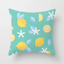 Cotton Linen Pillow Case Watermelon Banana Print 2 pcs