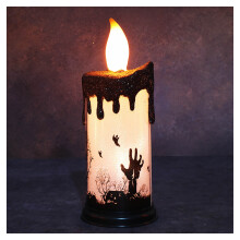 VISALY Halloween LED candles skull pumpkin decoration set