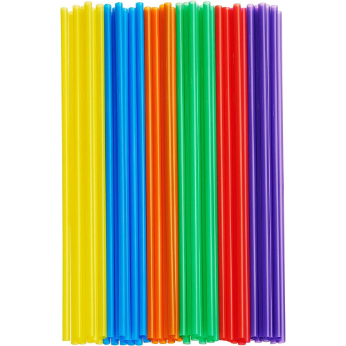 Wileqep disposable drinking straws bulk pack 200