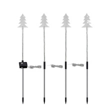 Christmas Solar Snowflake Stake Lights 4 pcs 30 in