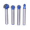 Round Nose Router Bits Set 1/4in Shank Double Flute 4PCS 1