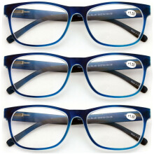 Reading Glasses Matte Translucent 3 Pairs